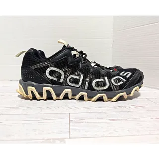Photo of Adidas Trail Running Shoes Mens 11.5 G66056 Topographic Logo Mesh Hiking Read
