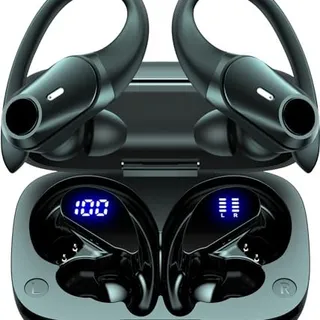 Photo of Active Noise Cancelling Ear Buds Wireless Bluetooth Headphones 80H Playtime