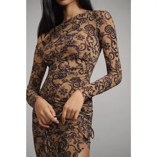 Photo of NWT Anthropologie BEC+BRIDGE Western Sun Long-Sleeve Dress $350 US SIZE 10 Brown