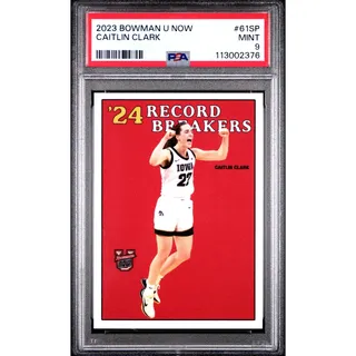 Photo of 2023 Bowman U Now #61SP Caitlin Clark PSA 9