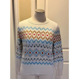 Photo of Women's Cozy XXL Fair Isle Cream Pullover Sweater by Loft