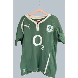 Photo of Puma Ireland Rugby Shirt XL 2010 Aviva Stadium South Africa O2 Cotton Green