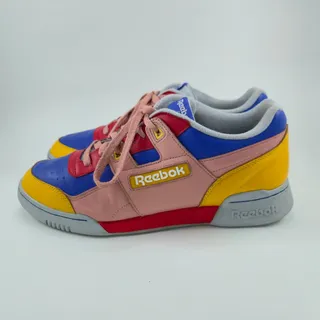 Photo of Reebok Workout Plus Men's Size 9.5 CK3054 MultiColor Red Pink Yellow Blue