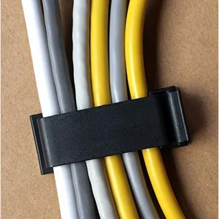Photo of 50Pcs Self Adhesive Cable Management Holder, ClipsCable Organizers, Wire Clips