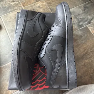 Photo of Size 12.5 - Air Jordan 1 Retro Low Triple Black