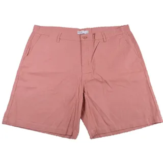 Photo of FF.LA Chino Shorts Mens 42 Pink 9" Inseam Cotton Canvas Pockets Modern Casual