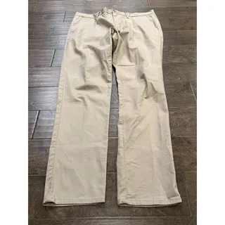Photo of MNG by Mango Mens Beige Flat Front Chino Pants Size 36