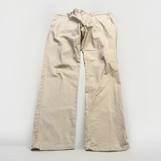 Photo of MNG by Mango Mens Beige Flat Front Chino Pants Size 36