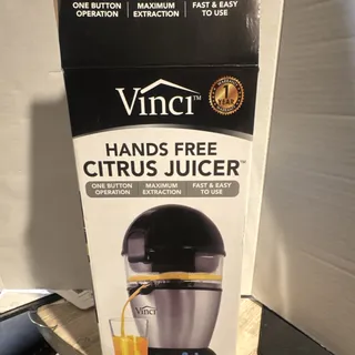 Photo of Vinci Hands Free Citrus Juicer 150W Stainless Steel 10 oz Silver/Black