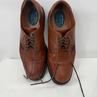 Photo of Florsheim Comfortech Men's Brown Leather Moc Toe Oxford Shoes – Size 10.5M