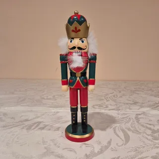Photo of Traditional 11" Wooden King Nutcracker Figurine