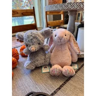 Photo of Jellycat Bundle Set of 2 Small Blossom Blush Bunny Cherry Jellycat Yummy Mouse