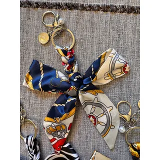 Photo of Set of 3 Bow Bag Charms Purse Charm Zebra Bows Keychain Purse Accessory