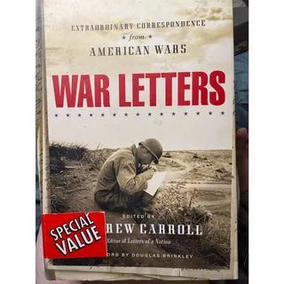 Photo of War Letters by Andrew Carroll Hardcover American Military History Collection