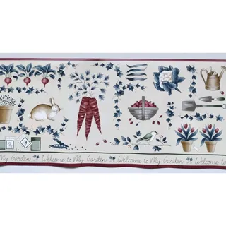 Photo of Imperial Wallcovering Pre-pasted Decorative Wall Border Animals Garden - 5 yds