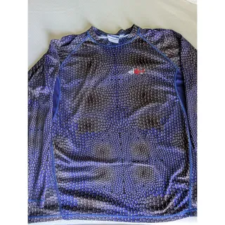 Photo of Apparel By Homerun Fishing Shirt Mens 1XL Blue Octopus Marlin Scale Performance