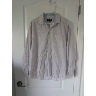 Photo of Johnston & Murphy Mens Large Multicolor Checked Long Sleeve Shirt, Officecore
