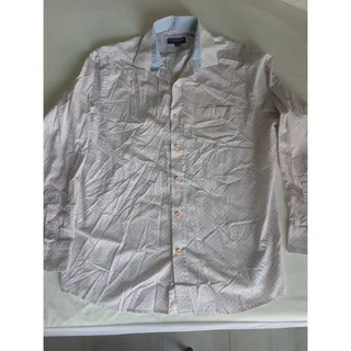 Photo of Johnston & Murphy Mens Large Multicolor Checked Long Sleeve Shirt, Officecore