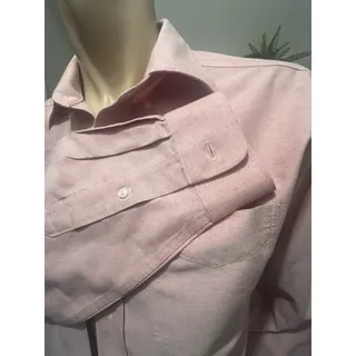 Photo of LL Bean Mens 16 36 Muted Red Wrinkle Resistant Shirt Traditional Fit