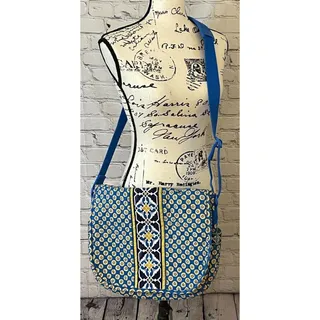 Photo of Vera Bradley Women’s Riviera Blue Large Messenger Bag