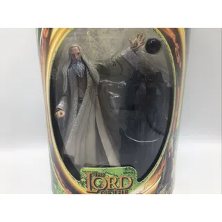 Photo of LOTR Toy Biz Saruman Floating Palantir Base Sealed Fellowship Action Figure