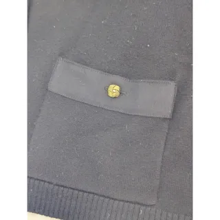 Photo of Talbots Black 100% Merino Wool Military Style Cardigan Jacket Old Money Preppy M
