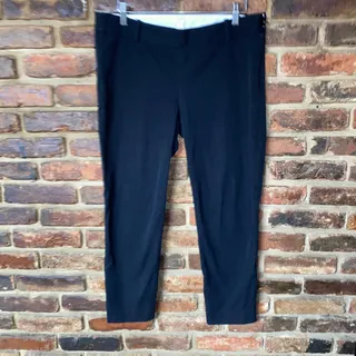 Photo of J. Crew Navy Blue Stretch Cotton Winnie Ankle Pants Women's Size 8